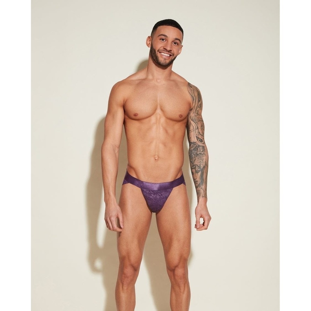 Cosabella Never Say Never Lace Sports Brief Himalayan Sky Underwear size M